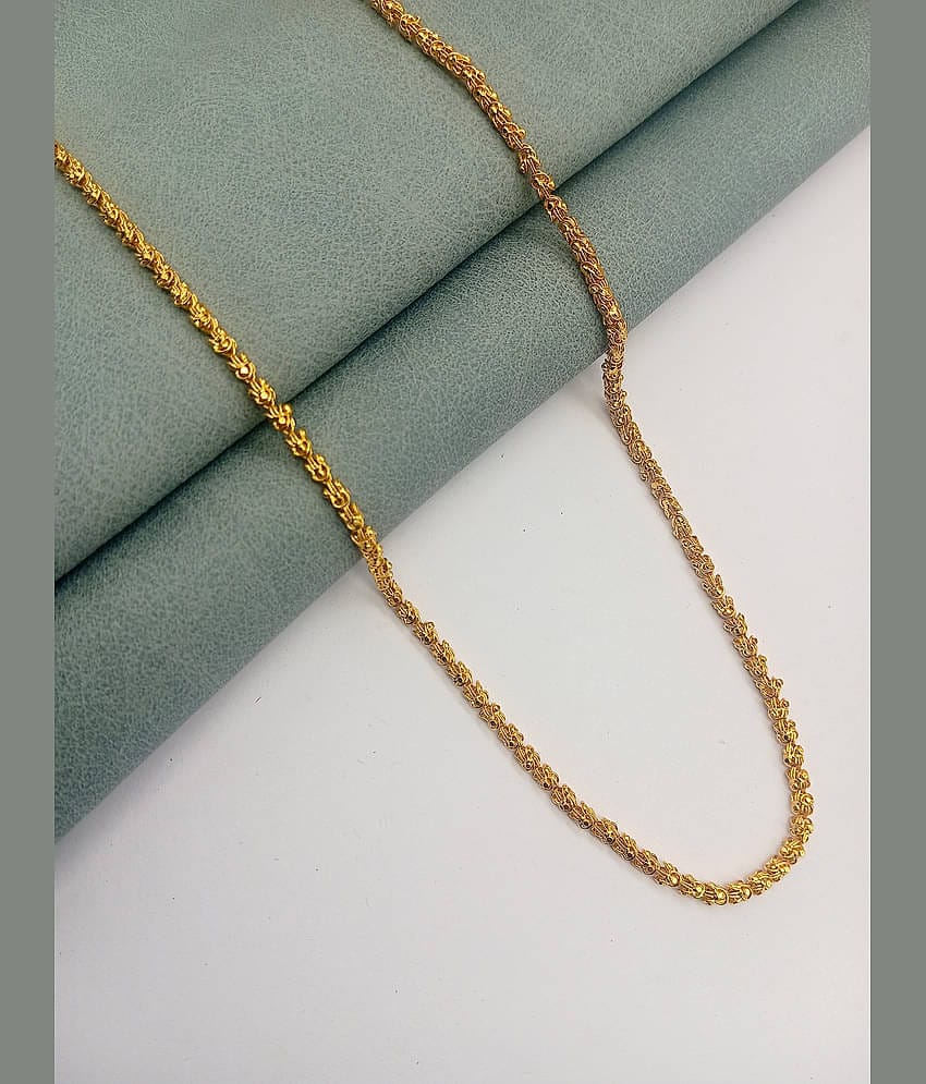 H M PRODUCT Gold Plated Chain ( Set of 1 )