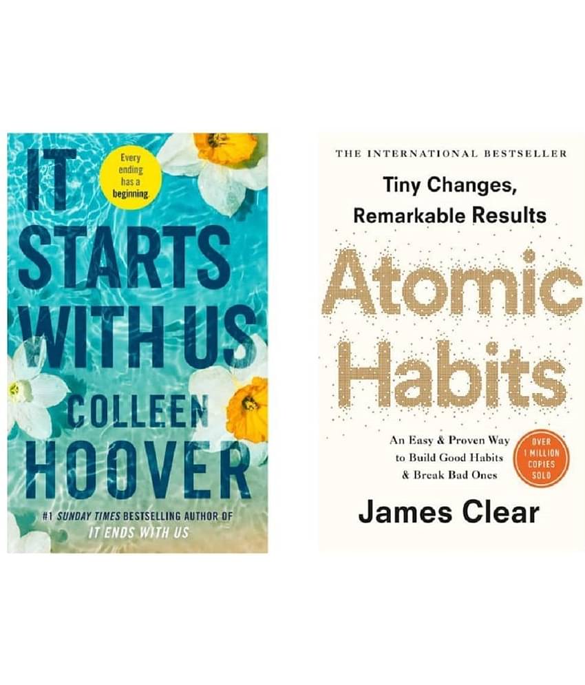 ( Combo of 2 books ) Atomic habit & it starts with us ( paperback )