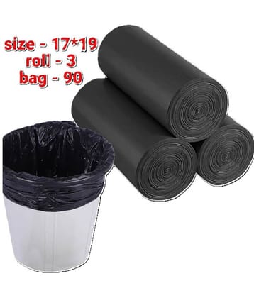 Slings Kitchenware Black Plastic Garbage Bag Pack of 3
