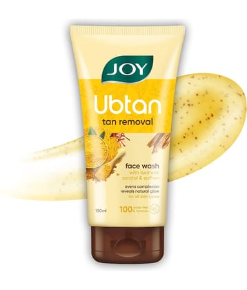 Joy De Tan Ubtan Face Wash Removes Tan Dirt & Blemishes For Naturally Glowing Skin 150ml (Pack of 1)