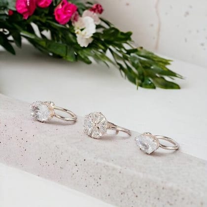 AD Studded Nose Pins Set of 3