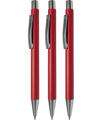 UJJi Click Mechanism Matte Red Colour Ball Pen