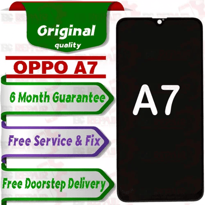Oppo A7 Combo LCD with Touch Screen for A7  Black (display glass combo folder)