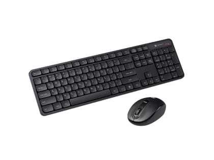 Portronics Key8 Combo, 2.4 GHz Wireless, Noise-free Operation, Large Keycaps, Adjustable DPI