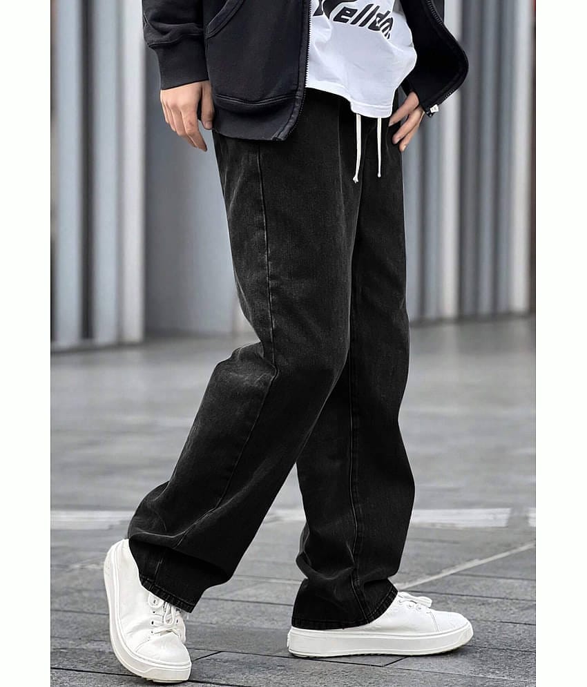 FTX Solid Men's Jeans - Black ( Pack of 1 )