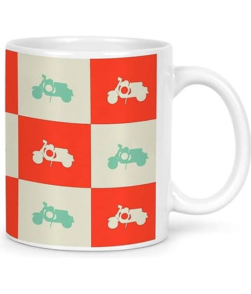 Idream Block Design Ceramic Coffee Mug 1 Pcs 330 mL