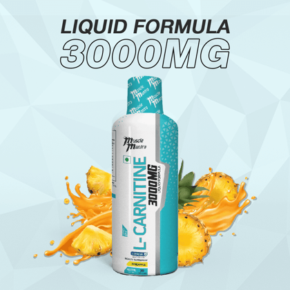 Muscle Mantra L-Carnitine 3000MG Liquid Formula-450 ml / Pineapple