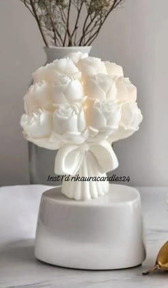 White rose bouquet
