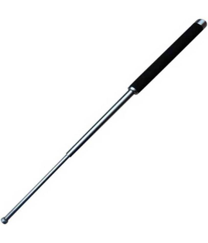 BISMAADH  Collapsible Iron Baton Silver