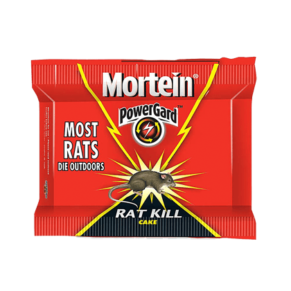 Mortein Powergard Rat Kill Cake - Kills Rats Outdoors, 25 G (Pack Of 4)