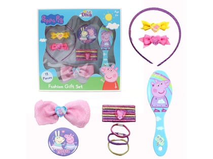Li'l Diva Peppa Pig Hair Accessories For Girls 3 Years and Above