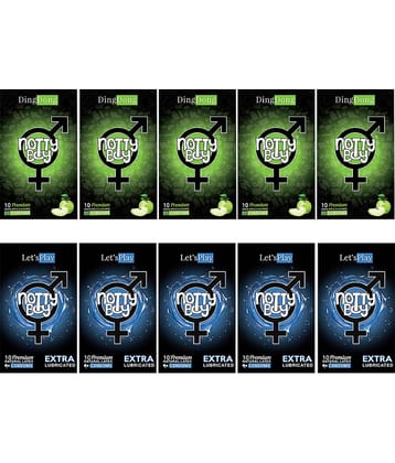 NottyBoy Extra Lubrication and Fruit Flavoured Condoms - Pack of 100