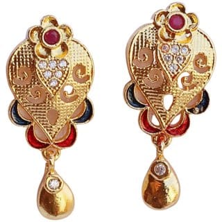 Earring brass plating alloy steel for girls (pack of 1)