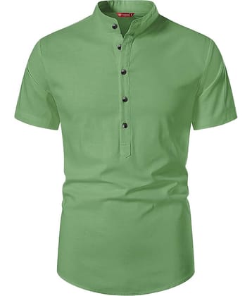 Yugnik Yellow Cotton Men's Regular Kurta ( Pack of 1 )
