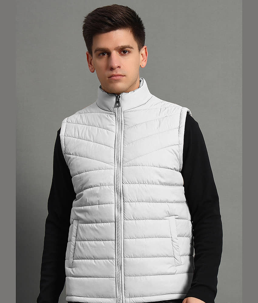 GET GOLF Polyester Men's Quilted & Bomber Jacket - White ( Pack of 1 )