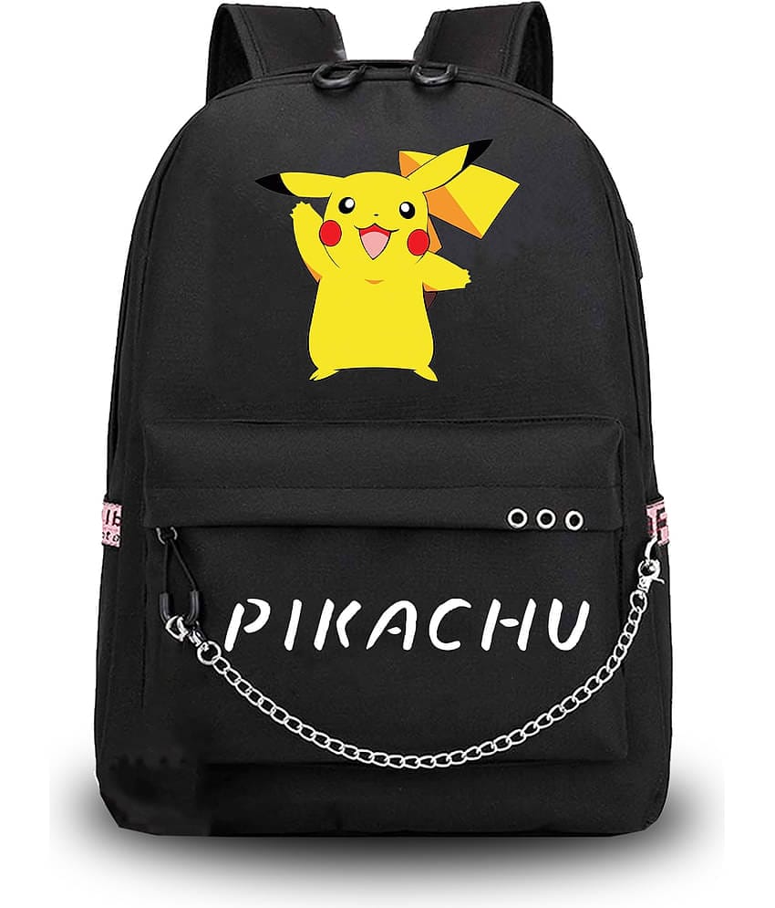 CLUCI 26 Ltrs Canvas Backpack *For Boys & Girls ( Black )