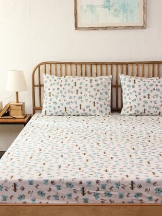 Koala Bedsheet Set (Blue)-Single