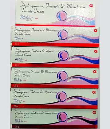 MELNOR CREAM 20 GM ( PACK OF 5) Night Cream 100 gm Pack of 5