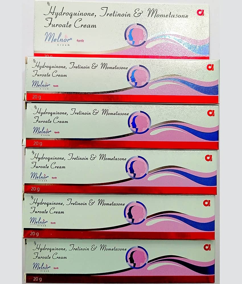 MELNOR CREAM 20 GM ( PACK OF 5) Night Cream 100 gm Pack of 5