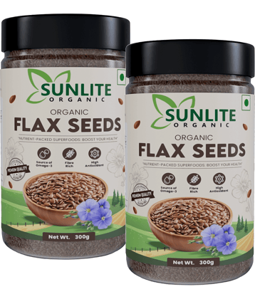 Sunlite Organic Flax Seeds ( Pack of 2 )