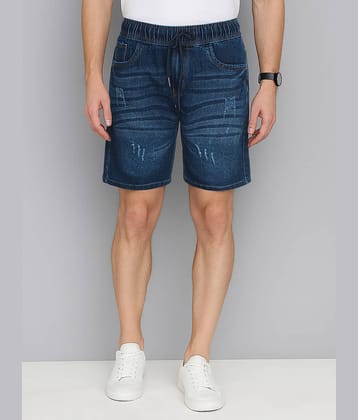 plounge Blue Denim Men's Shorts ( Pack of 1 )