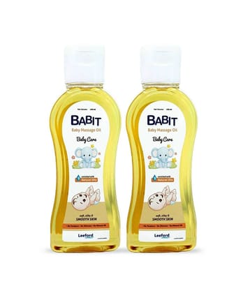 Babit Soothing Baby Massage Oil With 9 Natural Oils Free from Mineral Oil 100ml ( Pack of 2 )