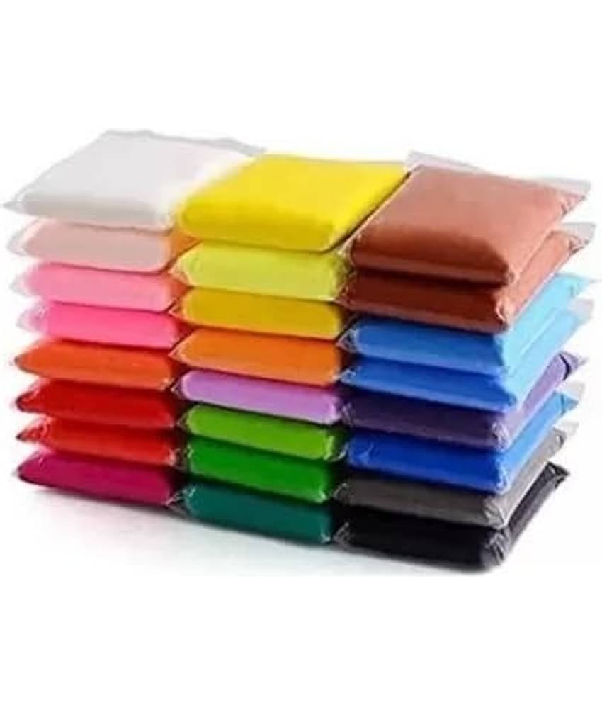 Freedy (Pack of 12) Air Dry Clay, Colorful Children Soft Clay, Creative Art Crafts, Gifts for Kids-Multi Color. Non-Toxic Modeling Magic Fluffy Foam Bouncing Clay Putty Kit for Kids with Tools