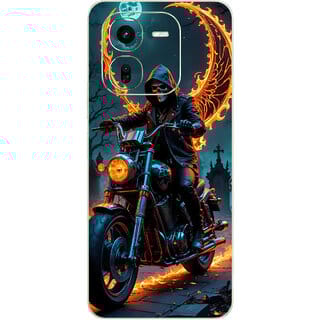 Yug Emporium iQOO Z9X 5G Ghost Rider (Back Cover, Multicolor)