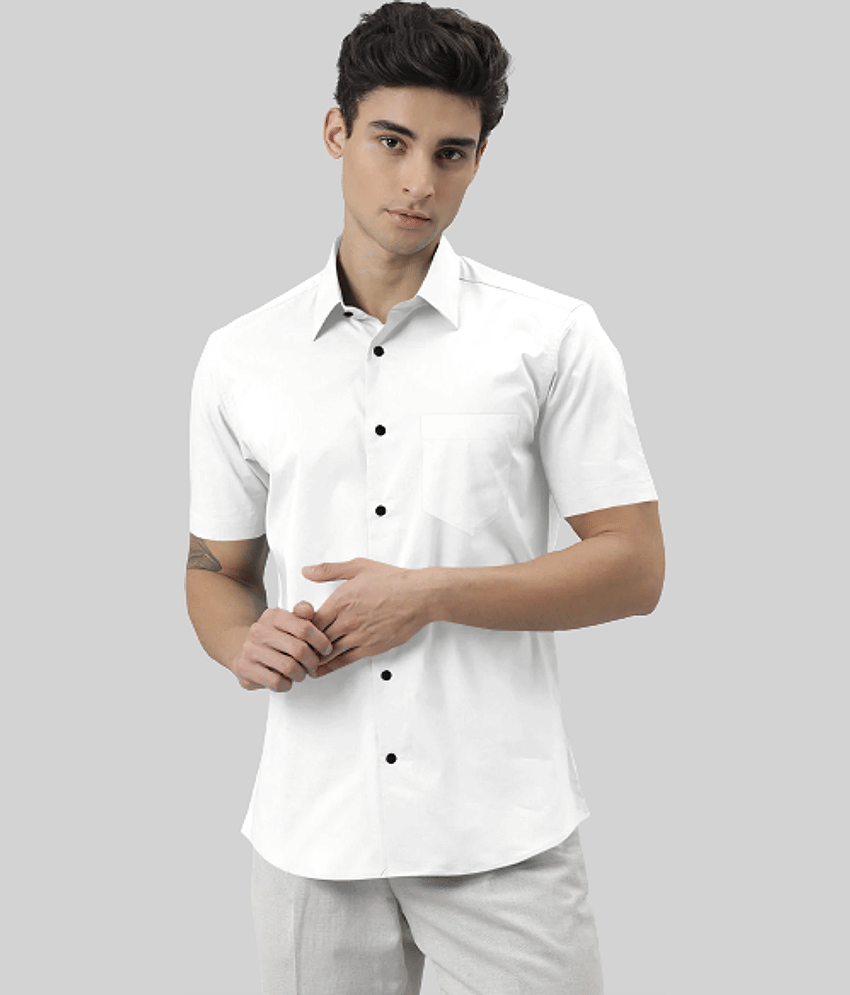 SUR-T - Black Cotton Blend Slim Fit Men's Casual Shirt ( Pack of 1 )