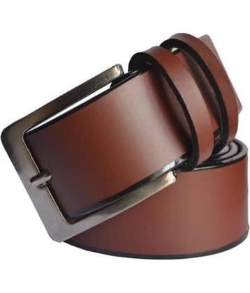 Classic World - Brown PU Men's Casual Belt ( Pack of 1 )