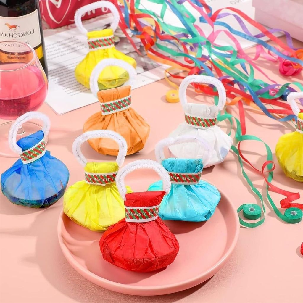 Hand Throw Streamers with Colorful Ribbons for Party Favors - 4PC - Party and Festive Needs | Buy online on ZillyBuy