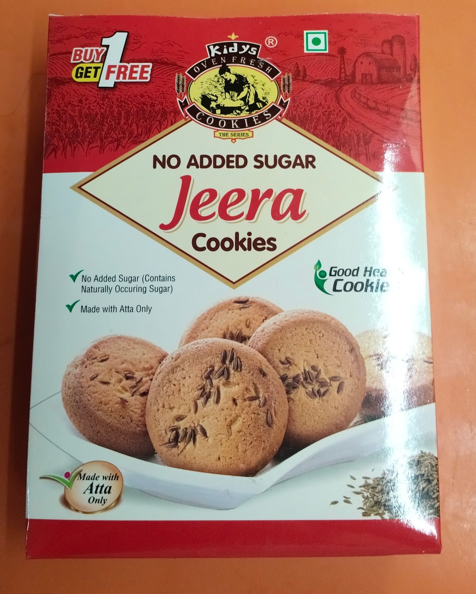 Kidys Jeera cookies 300 g  B1G1 free 