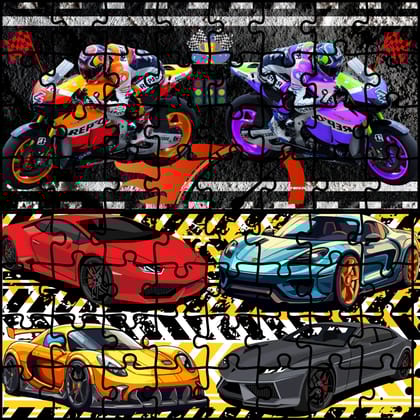 Car & Bike Jigsaw Puzzle for Kids | Vehicles Puzzle Game for Early Learning | Educational Toy to Improve Focus, Memory & Problem-Solving Skills