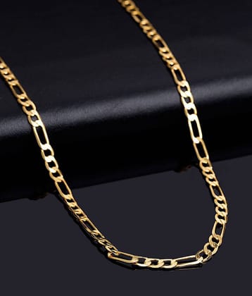 H M PRODUCT Gold Plated Chain ( Set of 1 )