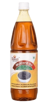 Shreeji Oils Mustard Virgin Cold Pressed Edible Oil, 5 L
