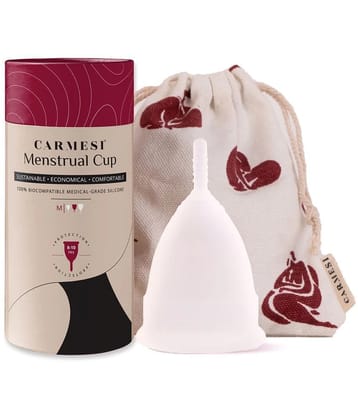 Carmesi Reusable Menstrual Cup for Women - Medium Size - With Free Pouch