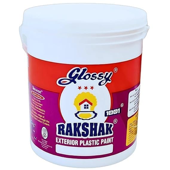 1001 Rakshak Exterior Emulsion Terracotta Paint WT | Weatherproof | Flowerpot Paint | Weather Resistant I Water-based exterior wall Better anti-algal protection than cement paints - (4 ltr)