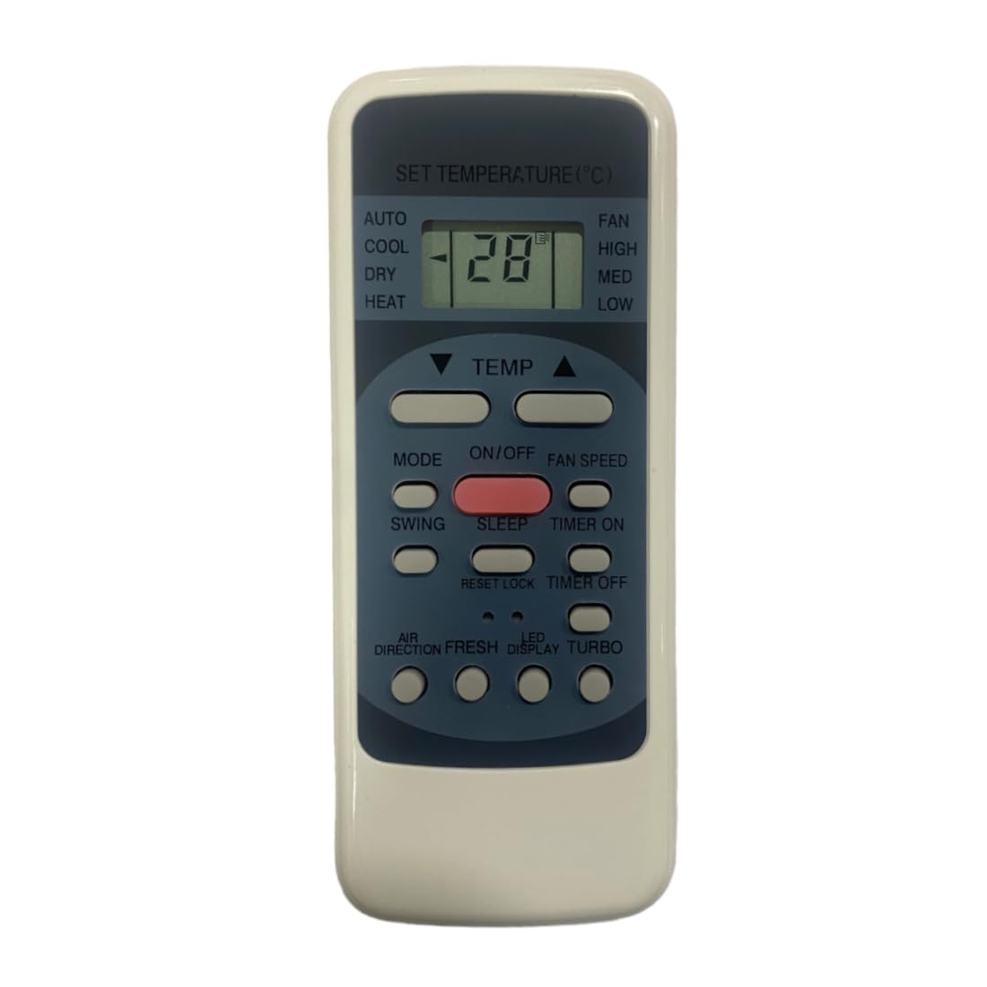 Upix AC Remote No. 12 (No Backlight), Compatible/Replacement for Croma AC Remote Control (Exactly Same Remote Will Only Work)