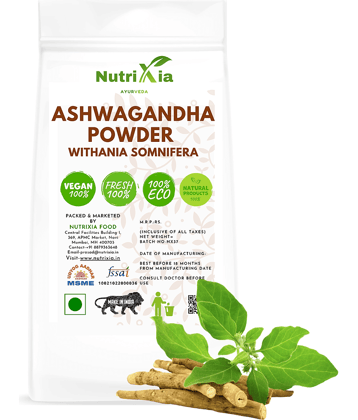 Nutrixia Food Ashwagandha Powder Withania Somnifera Powder 480 gm
