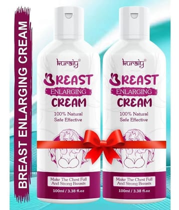 KURAIY Breast Enhancement Cream Female Elasticity Breast Enhancement Cream Pack Of 2