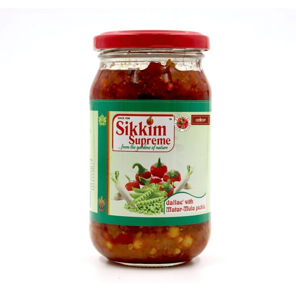 Sikkim Supreme Dallae Matar-Mula Pickle – 400g - 400 gm