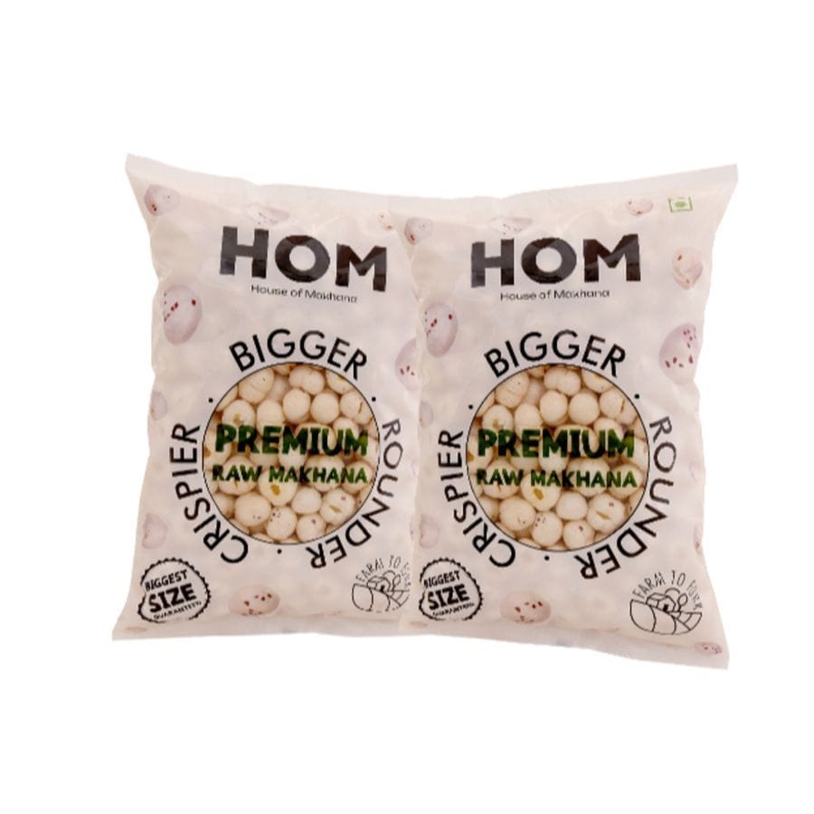 Raw Makhana (Pack of 2) - 400 gm - Pack of 2