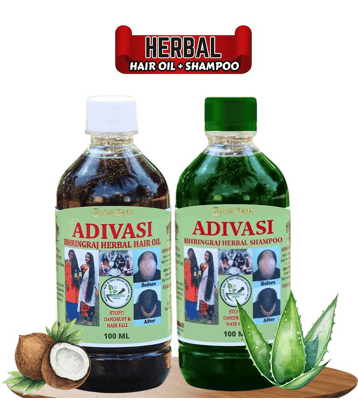 Growkesh Adivasi Herbal  Hair Oil And Shampoo  for Women and Men for Shiny Hair and Long hair.