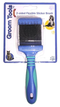 Groom Tools 2 Sided Flexible Slicker Brush M