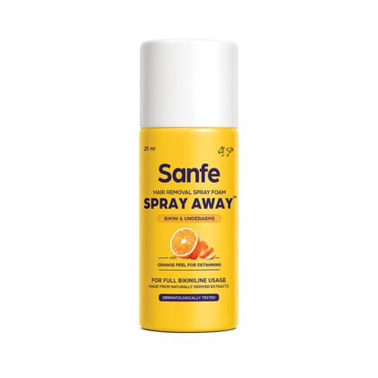 Sanfe Hair Removal Spray Foam - 25ml, Body Grooming for Men & Women Spray