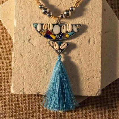 Ocean Muse Tassel Statement Necklace