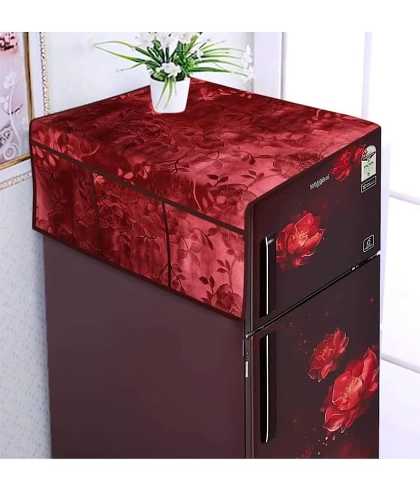Revexo Single PVC Multicolor Fridge Top Cover