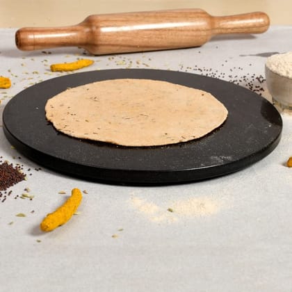 South Indian Black Marble Chakla – 10 inch