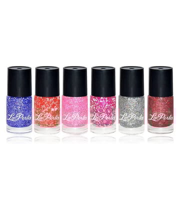 Laperla Multicolor Nail Polish With Zari-LNP905