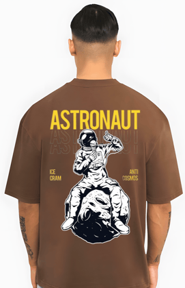 Astronaut Oversized Fit Premium Cotton T shirt-S